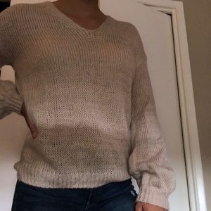 CRISS CROSSED BACK SWEATER